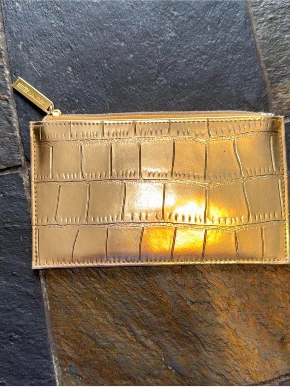 Estee Lauder Gold Logo Charm Key Fob